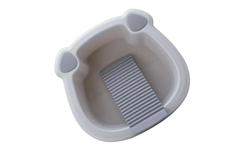 1 Set wash basin Clothes Hand Wash Board laundry bucket washing up basin underwear child pan Grey 30x29cm - product information 6