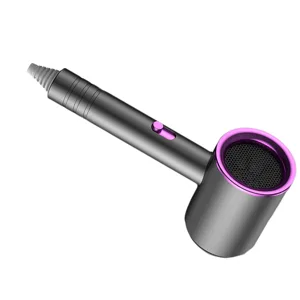 Hair Drier Mute 360 Degree Rotatable Nozzle Fast Drying ABS PP Portable Blow Dryer for Home Salon Grey With Blue Light - product information 6