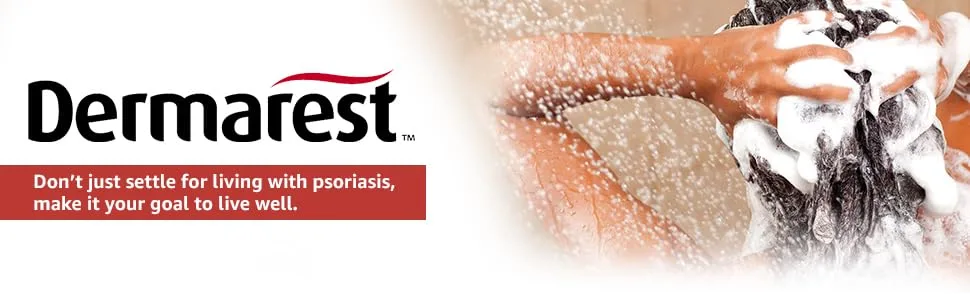 Dermarest Psoriasis Medicated Shampoo and Conditioner, Unscented, Dermatologist Tested, 8 ounces, (Pack of 2) 8 Fl Oz (Pack of 2) - Dermarest, psoriasis, live well