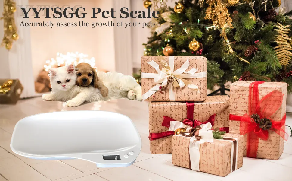 Pet Scale Digital Small Animal Weight Scale Portable LCD Electronic Weighing Scale(Max. 33 lbs) Multifunction Kitchen Scale for Food/Puppy/Hamster/Kitten/Hamster/Whelping - Pet Scale