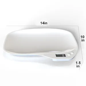 Pet Scale Digital Small Animal Weight Scale Portable LCD Electronic Weighing Scale(Max. 33 lbs) Multifunction Kitchen Scale for Food/Puppy/Hamster/Kitten/Hamster/Whelping - Weighing Scale