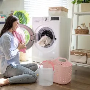 ORFOFE Washing Bucket Laundry Beads Laundry Room Bucket Plastic Containers Laundry Bucket Pp - product information 5