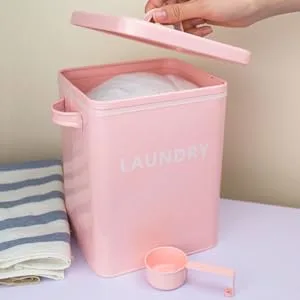 BUGUUYO 1pc Washing Storage Bucket Laundry Bin Food Canister Bin Storage Rice Bucket Iron - product information 2