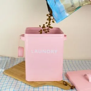 BUGUUYO 1pc Washing Storage Bucket Laundry Bin Food Canister Bin Storage Rice Bucket Iron - product information 3