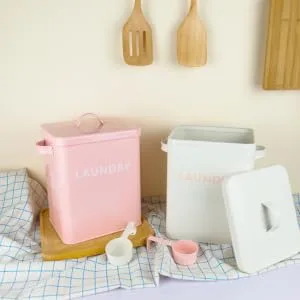 BUGUUYO 1pc Washing Storage Bucket Laundry Bin Food Canister Bin Storage Rice Bucket Iron - product information 5