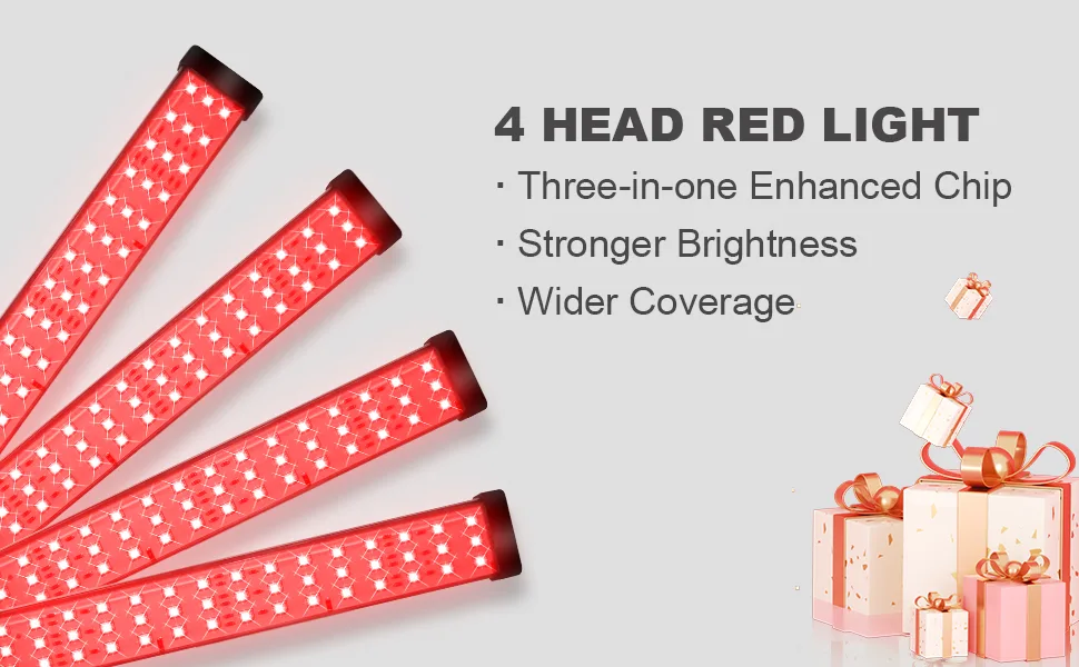 Red Light Lamp Infrared Light Lamp with Stand 180LEDs Red Light Lamp - Red Light Lamp