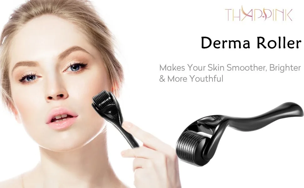 Derma Roller Microneedle Roller for Face Body Beard Hair Growth, 540 Titanium Microneedle Roller for Home Use - product information 1