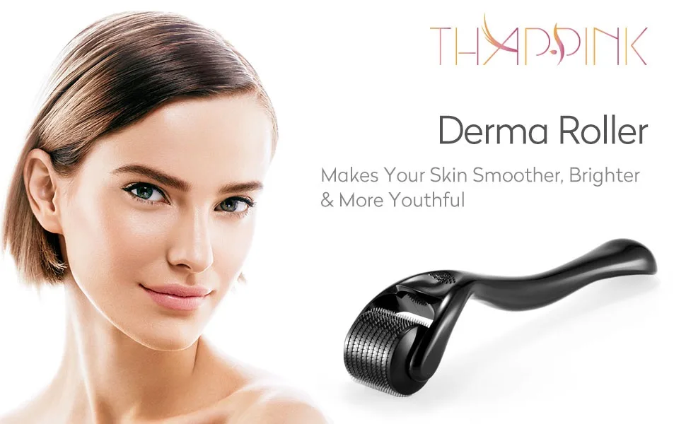 Derma Roller for Hair & Beard Growth - Microneedling Roller Beard Dermaroller for Face Body Scalp Men Women Black 0.3 - product information 1