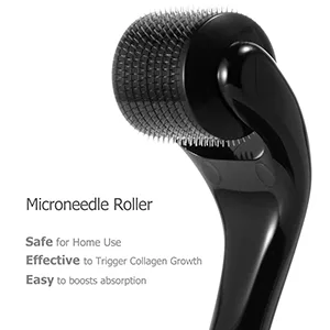 Derma Roller for Hair & Beard Growth - Microneedling Roller Beard Dermaroller for Face Body Scalp Men Women Black 0.3 - product information 5