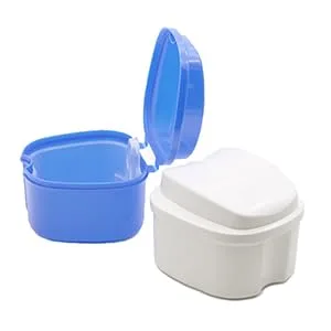 Denture Case, Yababa Denture Cup for Soaking Denture, Denture Cleaning Kit With Denture Brush & Case, Holder Storage Soak Container Retainer Cleaner Case for False Teeth, Cleaner Braces, Travel - Denture Cups Bath