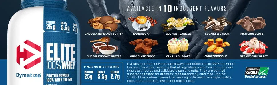 Dymatize Elite 100% Whey Protein Vanilla Cupcake 2 lbs - Dymatize, elite 100% whey, whey, elite whey, protein, protein whey, whey protein