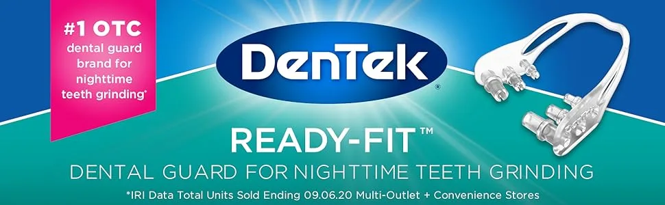 DenTek Ready-Fit Disposable Dental Guards for Nighttime Teeth Grinding, Clear/no color, 16 Count (Pack of 1) Ready Fit Disposable 16 Count - Dentek Ready Fit Guard