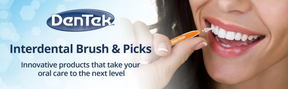 DenTek Easy Brush - 16 ct - 2 pk - Interdental Brush & Picks | Innovative products that take your_x0003_ oral care to the next level