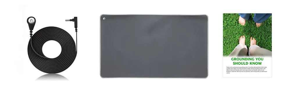 Grounding Mat for Bed Floor Desk Grey Grounding Mat for Improving Sleep and Wellness Grounding Pad Made By Conductive Pu 15.7in 31.5in - product information 2