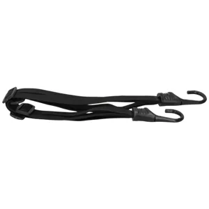 Luggage Hook Elastic Rope Elastic Rope Fixing Strap 2 Hooks Bungee Cord for Motorcycle Helmet Luggage Holding Rubber Black - 1615210025811-2