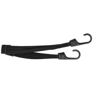 Luggage Hook Elastic Rope Elastic Rope Fixing Strap 2 Hooks Bungee Cord for Motorcycle Helmet Luggage Holding Rubber Black - 1615210025811-3
