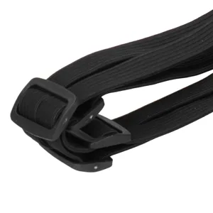 Luggage Hook Elastic Rope Elastic Rope Fixing Strap 2 Hooks Bungee Cord for Motorcycle Helmet Luggage Holding Rubber Black - 1615210025811-3
