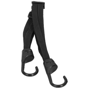 Luggage Hook Elastic Rope Elastic Rope Fixing Strap 2 Hooks Bungee Cord for Motorcycle Helmet Luggage Holding Rubber Black - product information 3