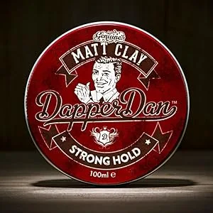 Deluxe Pomade By Dapper Dan, Medium Hold Medium Shine, No Greasiness Or Flakiness, Citrus & Vanilla Fragrance 100ml 3.38 Fl Oz (Pack of 1) - Dapper Dan Matt Clay, Men