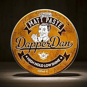 Deluxe Pomade By Dapper Dan, Medium Hold Medium Shine, No Greasiness Or Flakiness, Citrus & Vanilla Fragrance 100ml 3.38 Fl Oz (Pack of 1) - Dapper Dan Matt Paste, hair products for men, men