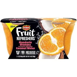 DEL MONTE FRUIT REFRESHERS Grapefruit and Oranges FRUIT CUP Snacks in Pomegranate-Flavored Sweetened Water, 7 Ounce (Pack of 2) Grapefruit and Oranges in Pomegranate Fruit Water - product information 8
