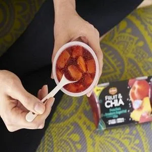 DEL MONTE FRUIT AND CHIA FRUIT CUP Snacks, Peaches in Strawberry Dragon Fruit, 2 Pack, 7 oz - product information 10