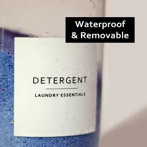 Dekluttr 144 Minimalist Laundry Labels for Organizing Linen, Storage, and Laundry Room Preprinted Organization Labels for Storage Bins Containers and Jars - waterproof organizing labels for your laundry room