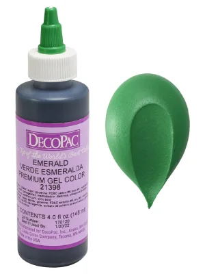 DecoPac Emerald Trend Premium Gel Color Cake Decorations Food Coloring - Gel Color - 4 Fl Oz, Emerald Green - B07WJW89K4