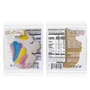 DecoCookies - Halloween Hand-Decorated Cookies - Vanilla Flavor - Individually wrapped - 16 cookies Halloween - Vanilla - unicorn