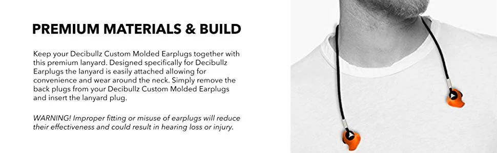 Decibullz - Custom Earplug Lanyard - Decibullz - Custom Earplug Lanyard