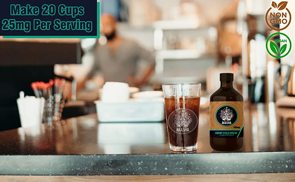 Decaf Colombian Coffee Concentrate, Unsweetened Cold Brew & Iced Coffee Distillate Liquid Java. Hand Crafted Concentrated 100% Arabica, Pure Coffee Bean Extract 8-Ounce Bottle, 40 Servings - Christopher Bean Coffee