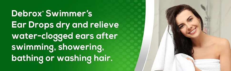 Debrox Swimmer's Ear Drying Drops for Adults & Kids, 1 Fl Oz (Pack of 1) - Debrox Swimmers Ear