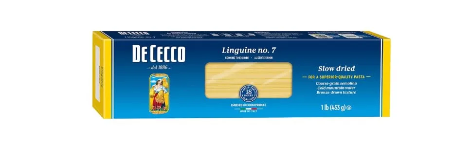 De Cecco Semolina Pasta, Linguine No.7, 1 Pound (Pack of 20) Linguine - 20 Pack - product information 2