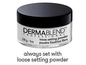 Dermablend Leg & Body Foundation Makeup For Legs Veins Stretch marks Buildable Liquid Body Foundation 100mL 10n Fair Ivory - Loose Setting Powder