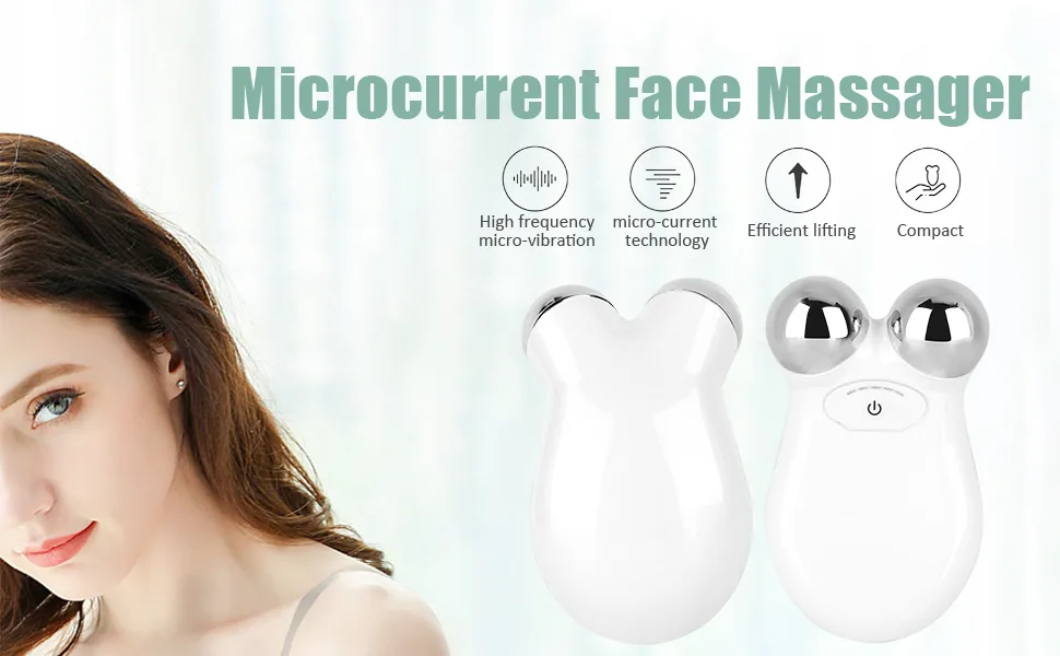 Face Massager Electric Handheld Beauty Device Mini USB Charging Microcurrent Face Massager Roller Skin Care Device Face Toning Tool for Smoother Tighter Face Anti Aging Wrinkles - product information 6