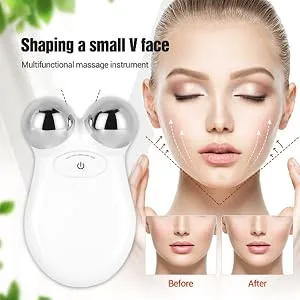 Face Massager Electric Handheld Beauty Device Mini USB Charging Microcurrent Face Massager Roller Skin Care Device Face Toning Tool for Smoother Tighter Face Anti Aging Wrinkles - product information 7