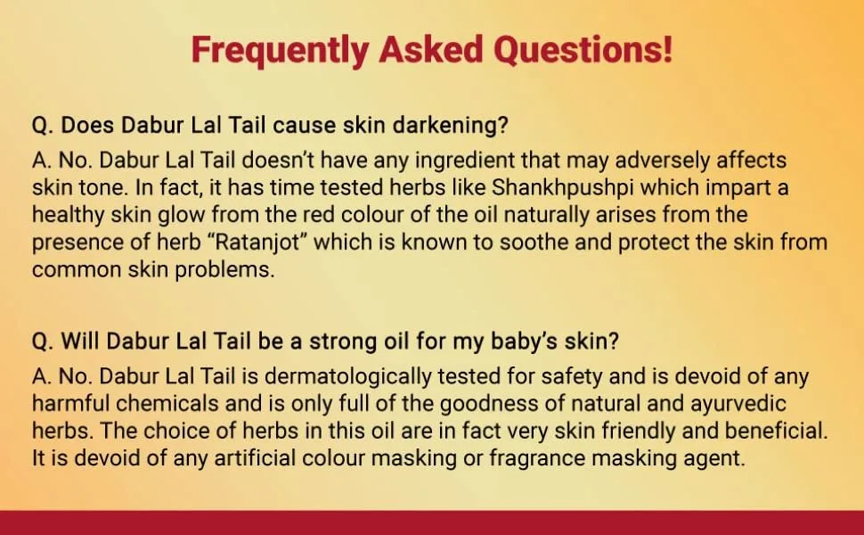 Dabur Lal Tail - 200 ml - product information 7