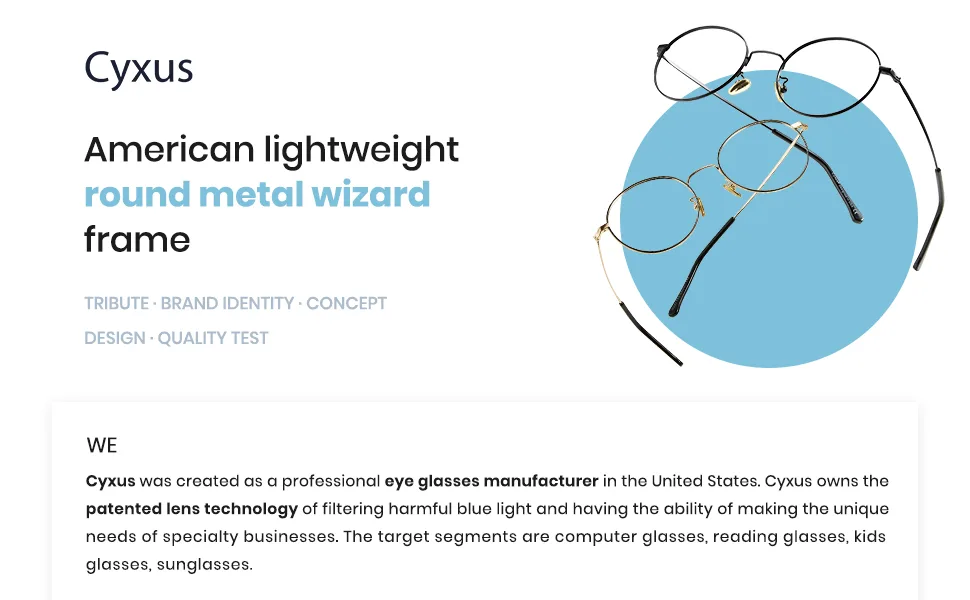 Cyxus Blue Light Glasses Round Wire Frame UV Blocking Filter Computer Glasses for Women Men Clear Lens Metal Eyewear Ultralight Relieve Digital Screen Eye Strain, Headache 01 - Gold - blue light glasses men