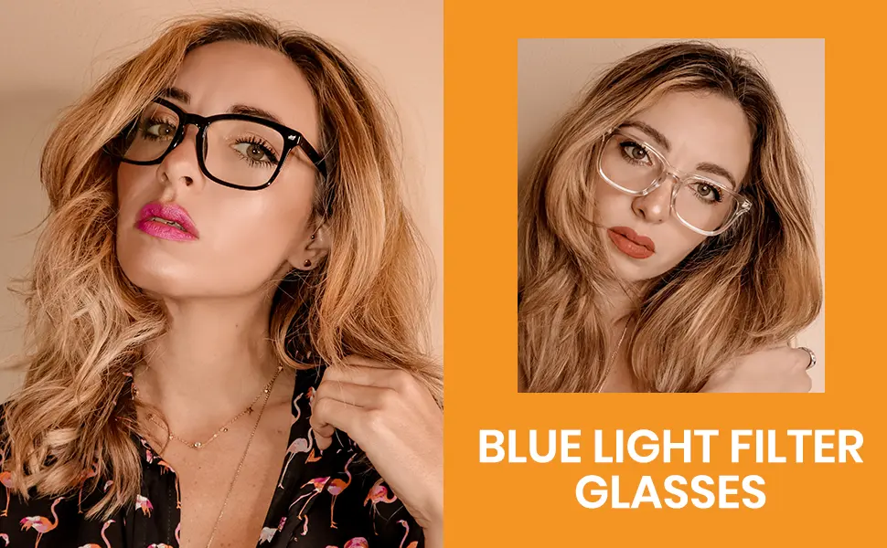 Cyxus Blue Light Blocking Computer Glasses Square Classic Retro Clear Lens Eyeglasses Frame for Women and Men 01-classic Blackcuar - Blue Light Blocking Computer Glasses