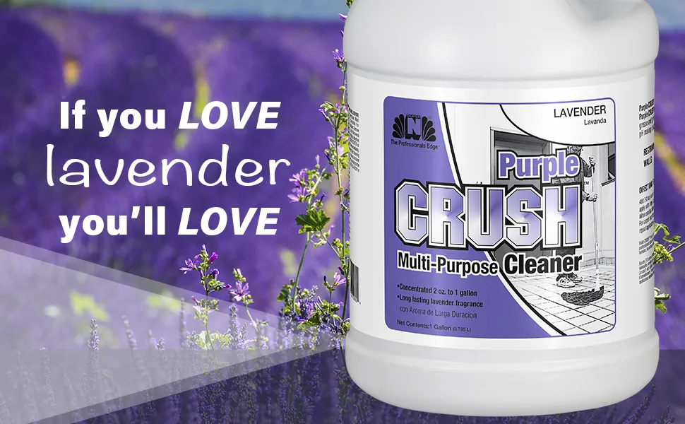 Purple Crush Multi-Purpose Deodorizing Cleaner Lavender GL - lavender fragrance, kitchen cleaner, bathroom cleaner, fresh smelling cleaner, mop cleaner