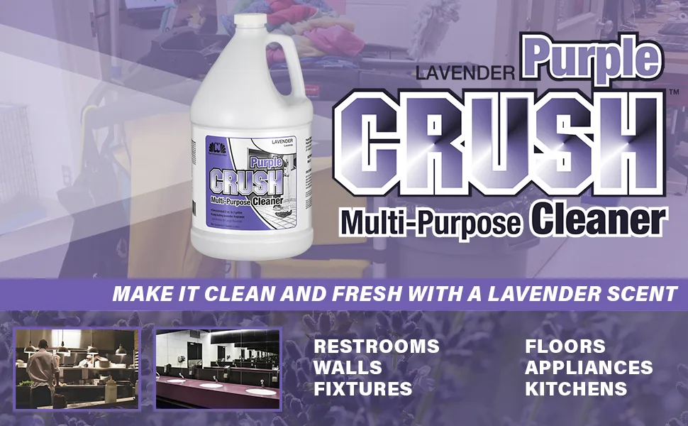 Purple Crush Multi-Purpose Deodorizing Cleaner Lavender GL - restroom cleaner, lavender cleaner, fabuloso, kitchen cleaner, floor cleaner, appliance cleaner,