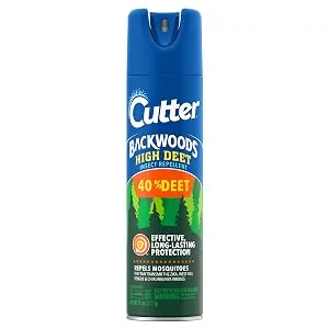 Cutter Skinsations Insect Repellent, Repels Mosquitos, Ticks, Gnats, Fleas, 7% DEET, 2 pack, 6 fl Ounce (Pump Spray) - Cutter Backwoods High Deet
