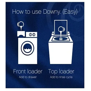 Downy Rinse & Refresh Laundry Odour Remover and Fabric Softener Ocean Mist 1.43 L Safe On All Fabrics HE Compatible - product information 4