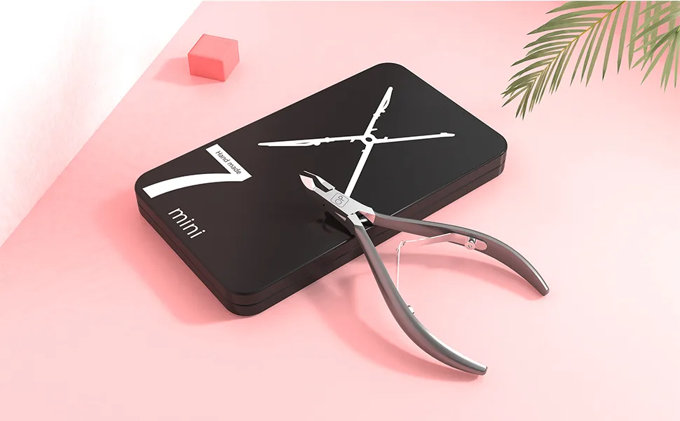 Cuticle Nippers Salon Grade for Manicurist Extremely Sharp Effortless Cuticle Trimmer Precise Clippers Pedicure Manicure Nail Care Tool, opove X7 mini, Space Gray - product information 1