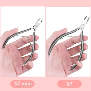 Cuticle Nippers Salon Grade for Manicurist Extremely Sharp Effortless Cuticle Trimmer Precise Clippers Pedicure Manicure Nail Care Tool, opove X7 mini, Space Gray - product information 2