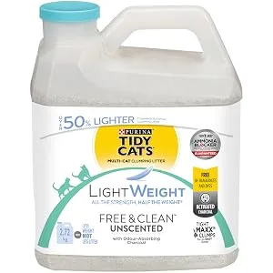 Tidy Cats Glade Clean Blossoms Cat Litter LightWeight Multi-Cat - 2.72 kg Jug - cat litter