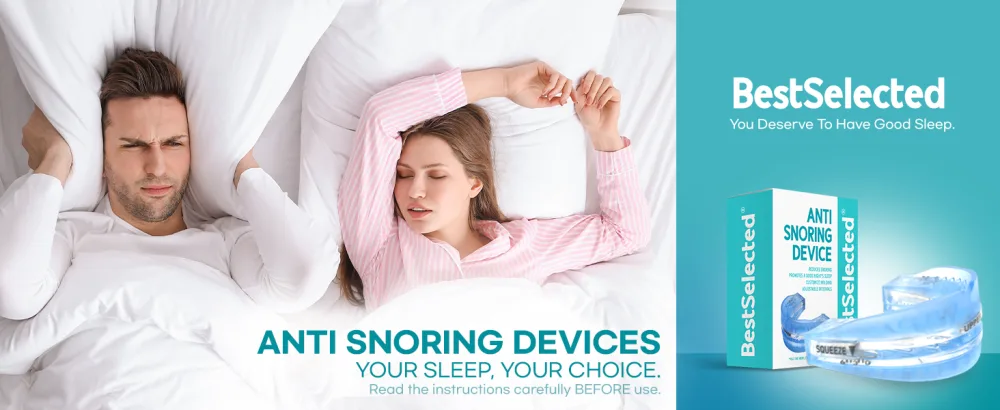 Anti Snoring Mouth Guard Device: Medium Anti Snoring Devices Ronflement Solution - Stop Snore Guard Mouthpiece Sleeping Mouth Stopper - Sleep Apnea Devices (Blue) - Anti Snoring Devices