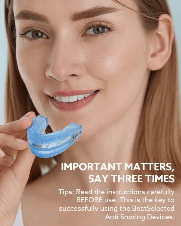Anti Snoring Mouth Guard Device: Medium Anti Snoring Devices Ronflement Solution - Stop Snore Guard Mouthpiece Sleeping Mouth Stopper - Sleep Apnea Devices (Blue) - Snore Guard Anti-snoring Device