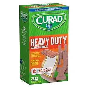 Curad Assorted Bandages Variety Pack 300 Pieces, including antibacterial, heavy duty, fabric, and waterproof bandages,300 Count (Pack of 1) - product information 5