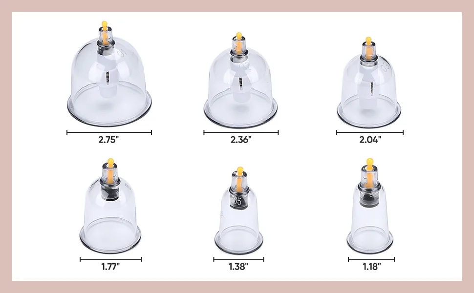 Cupping Set Professional Chinese Acupoint Cupping Therapy Sets Portable, Suction Hijama Cupping Set with Vacuum Magnetic Pump Cellulite Cupping Massage Kit 22-Cup Gift Box Set - product information 13